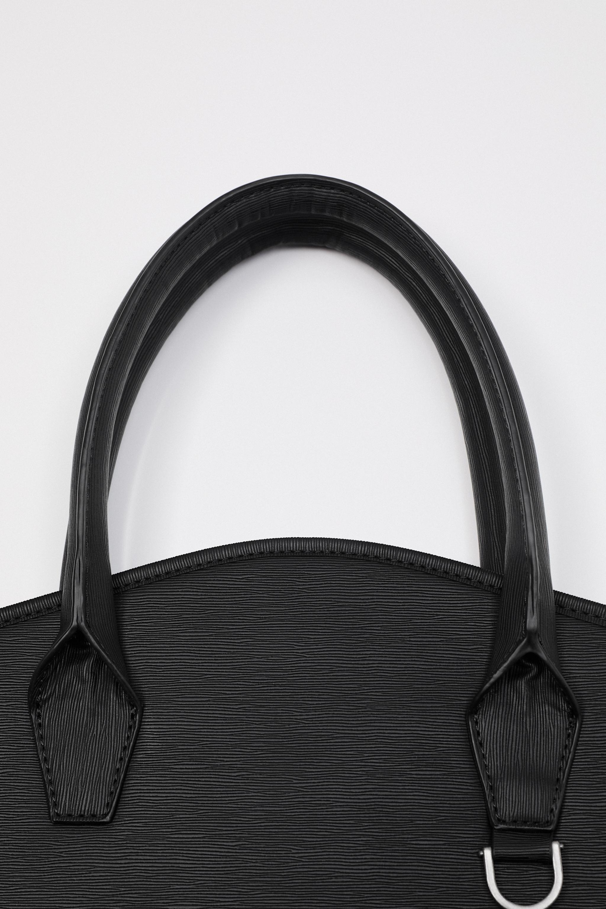 BLACK EMBOSSED SUIT CARRIER Black ZARA Turkey